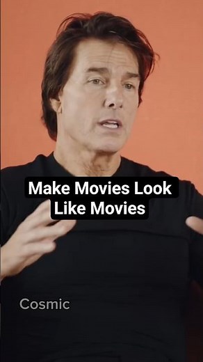 I Want Movies to Look Like Movies" 🎞️