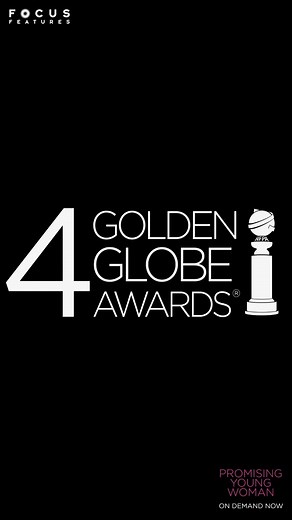 #promisingyoungwoman is nominated for 4 #GoldenGlobes ✨ including Best Picture, Best Actress, Best Director and Best Screenplay