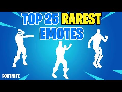 *NEW* Top 25 Rarest Emotes In Fortnite [December 15, 2022]
