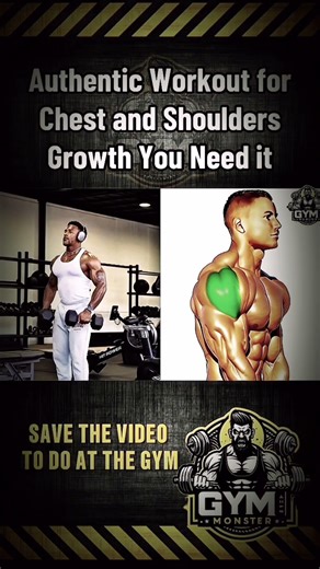 Authentic Chest & Shoulder Workout for Massive Growth 💪🔥#chestworkout #shoulderworkout
