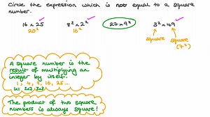 Identifying Square Numbers