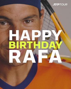51K views · 6K reactions | Feliz cumpleaños to the 21x Grand Slam champion!  Hope you have a fabulous day, Rafael Nadal! | ATP Tour | Facebook