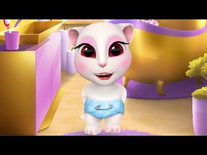 Angela Baby Play/My talking Angela Gameplay great makeover for Kid. Ep.29
