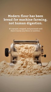 Most flour is made for machines, not your body. Ours is milled with purpose, not profit. Flavor, nutrition, and digestion? All back where they belong. | Sunrise Flour Mill | Facebook