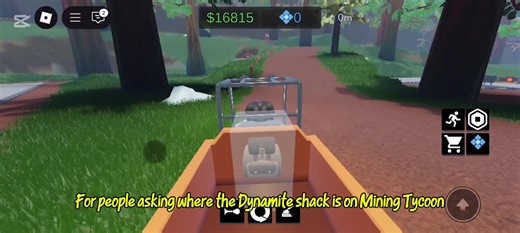 For people asking where to get Dynamite on Ultimate Mining tycoon. Opposite end to the mine, up this road, look for the sign. #game #gamer #gaming #roblox #play #robloxtiktok #robloxgames