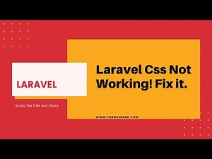 Laravel css not working // How to fix that