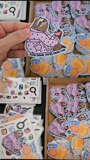 Free mail pick up is seriously so helpful 😄 #stickers #stationery #stickynotes