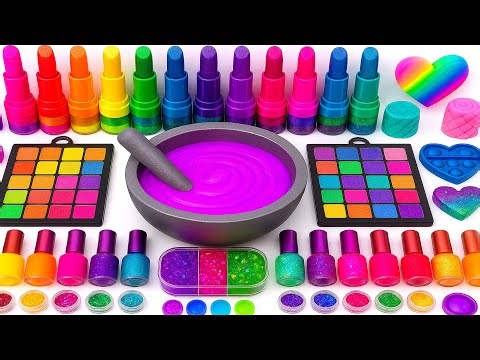 Relaxing Slime ASMR | DIY Mixing Makeup, Eyeshadow & Toothpaste