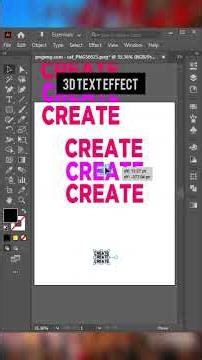 🔥 Create 3D Text Effect in Illustrator (EASY & FAST!) #shorts #viral #trending #3d #graphicdesign