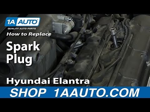 How To Change Install Spark Plugs 01-06 Hyundai Elantra