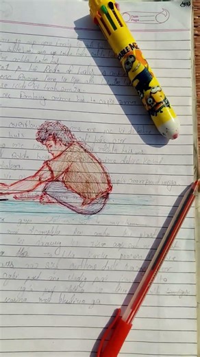 Real-time Anime Sketch: Creating Glowing Skin ✨ #shorts#art#anime#drawing#skincare