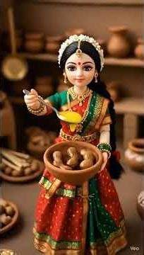 🌄 Miniature Marwadi Village Life | Doll Wife Makes Dal Baati in Tiny Kitchen 🪔🍛