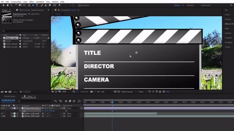 How to create simple Clapperboard Transition in After Effects - 98