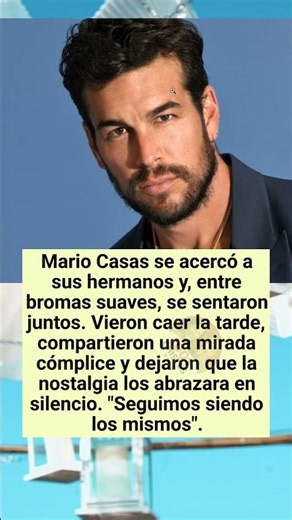 Mario Casas y sus hermanos en un recuerdo sereno
