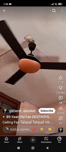 6 Cellingfan Which Power Falling Test😂🤣#funny #ceilingfan #shortvideos #shorts #remix #fan#fyp.