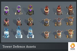 Tower Defense PBR Assets | 3D Props | Unity Asset Store
