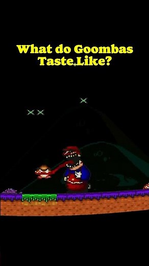 What do GOOMBAS taste like?! #supermariobros #mario #supermario #shorts #creepypasta #scary