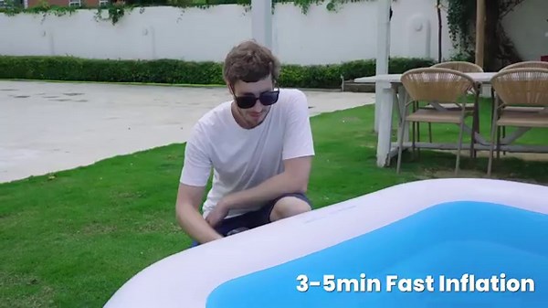 🌊Large Inflatable Pool - Enjoy Water Time with Your Family! $55.99