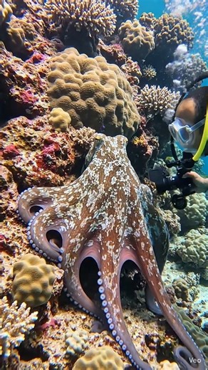 🌊Deep Sea Adventure.Diver Meets Octopus.Ocean World 4K#Ocean #DeepSea #Octopusb #Underwater #4KVideo
