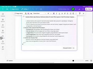 Membuat Modul Ajar dengan AI melalui Canva