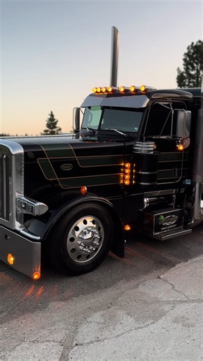Looking through my camera roll and realizing a clean truck and California sunset would solve a lot of my problems 🤣 #trucking #peterbilt #sharpfarms #caterpillar