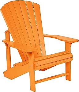 C.R. Plastic Products Classic Adirondack Chair Orange