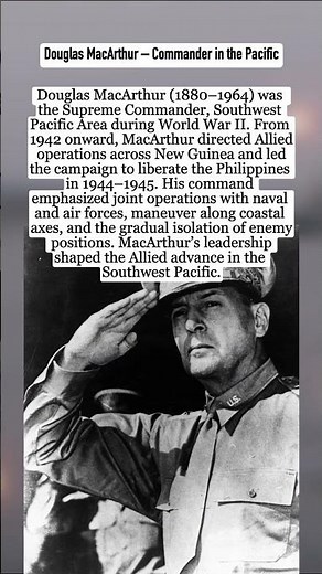 Douglas MacArthur – Commander in the Pacific