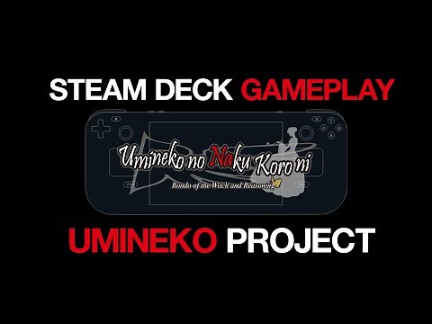 Umineko Project Steam Deck Gameplay