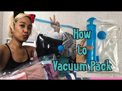 How to Vacuum Pack Clothes