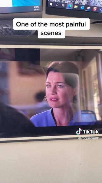 Emotional Thatcher Slapping Meredith Scene in Grey's Anatomy