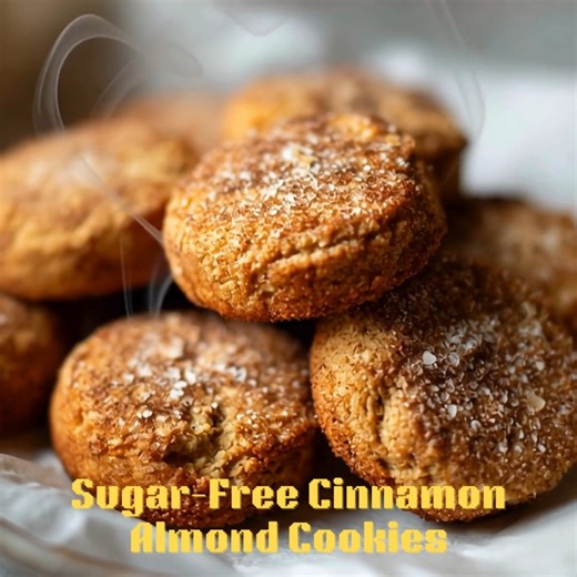 🌰 Sugar-Free Cinnamon Almond Cookies Crispy on the edges, chewy inside, and warmly spiced—perfect for any cozy moment! 📝 Ingredients 1 1/2 cups almond flour 1/4 cup monk fruit sweetener 1 tsp cinnamon 1/4 tsp baking soda Pinch of salt 1 egg 2 tbsp melted butter 1/2 tsp vanilla extract Optional: 1/4 cup chopped toasted almonds 👩‍🍳 Steps to Create Preheat oven to 350°F. Line a baking sheet with parchment paper. In a bowl, whisk almond flour, sweetener, cinnamon, baking soda, and salt. Add egg,
