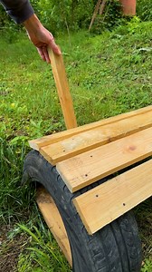 2M views · 8.4K reactions | DIY Bench from Tire & Wood | DeMilked | Facebook