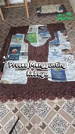 "Tutorial Menggunting Kebaya Untuk Pemula". #sewing #cutting #pattern #menggunting #menjahit #tips