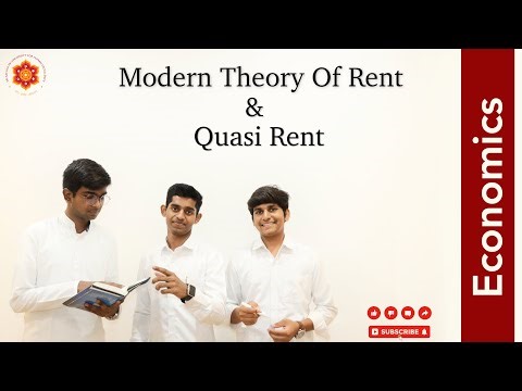 The Modern Theory of Rent | Quasi Rent