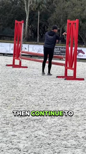 In this session our focus was riding tight tracks and turns. We talk about how to make them effective starting with your eye level. Making sure you plan your track after the fence ✅ #germanridinginstructor #rcrequestrian #horses #showjumper #showjumping #training #explorepage #fyp | German Riding Instructor