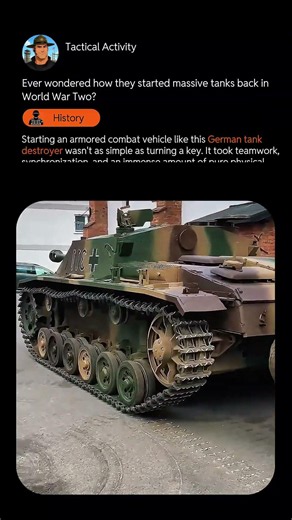 Starting A WW2 Tank Manually1
