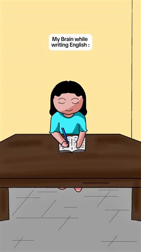 Momo Animation on Instagram: "You must face this English problem 😁"