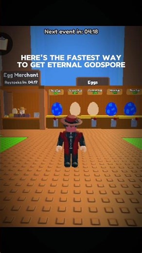 Fastest way to get Eternal Godspore - build a ring farm