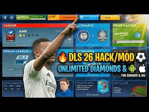 🔥 DLS 26 HACK/MOD ⚽ UNLIMITED DIAMONDS & COINS | Dream League Soccer 2026 (Android/iOS)
