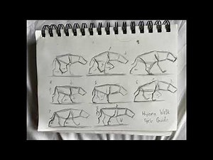Hyena Walk Cycle (Animation Reference/Guide)