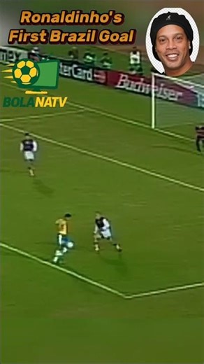 Ronaldinho’s First Ever Goal for Brazil 🔥⚽