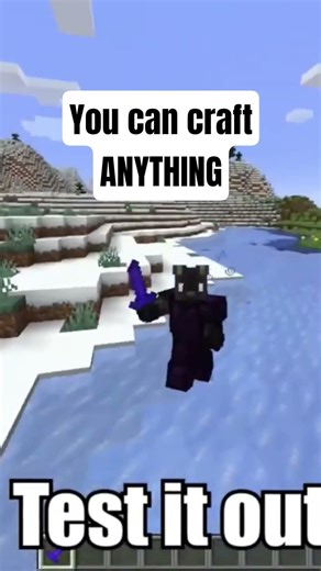 Minecraft but you can craft ANYTHING #minecraft #challenge #gaming