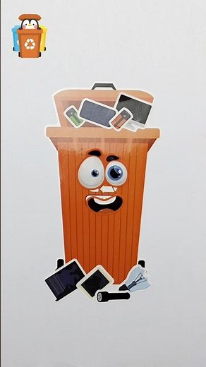 DIY Recycling Bin Stickers That Will Transform Your Waste Neatly!♻️💫#recycling #diy #waste #art #fun