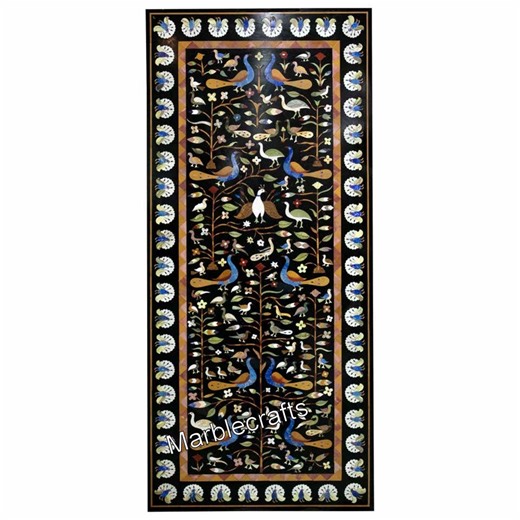 Marble Dining Table Top / Black Table Top / Marble Sofa Center Table / Marble Living Room Table Top / Stone Lawn Table Top / Patio Table Top - Etsy