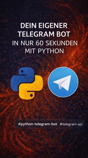 Baue deinen eigenen Telegram Bot in nur 60 Sekunden mit Python 🐦🐍🤯👨‍💻✅