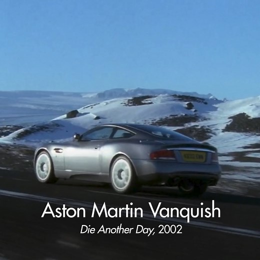 Blink and you’ll miss it… The Aston Martin V12 Vanquish, nicknamed The Vanish. | James Bond 007