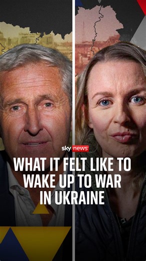 Chief presenter Mark Austin and defence and security editor Deborah Haynes reflect on what it was like to wake up in Ukraine the day Russia invaded. | Sky News