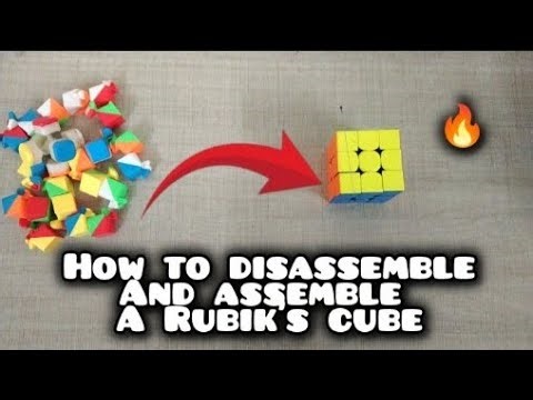 How to disassemble and assemble a 3x3 Rubik's cube | How to assemble a Rubik's cube | Speedcubing