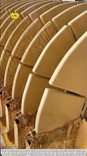 Vacuum disc filter in wastewater treatment system