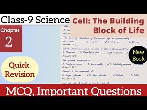 Class 9 Science | Chapter 2 | MCQ, Important Question | Cell Building Block of Life Exploration CBSE